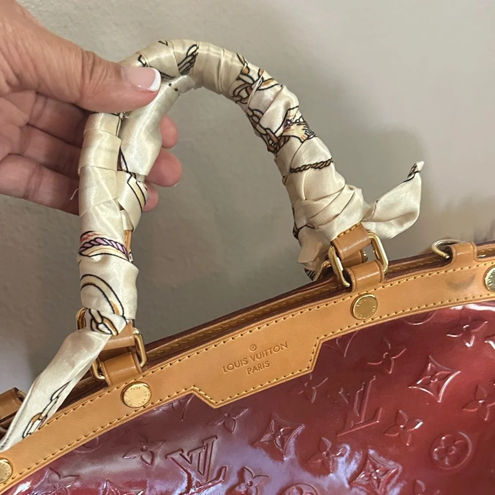 Louis Vuitton Shimmering Red Satchel - Picture 2 of 11